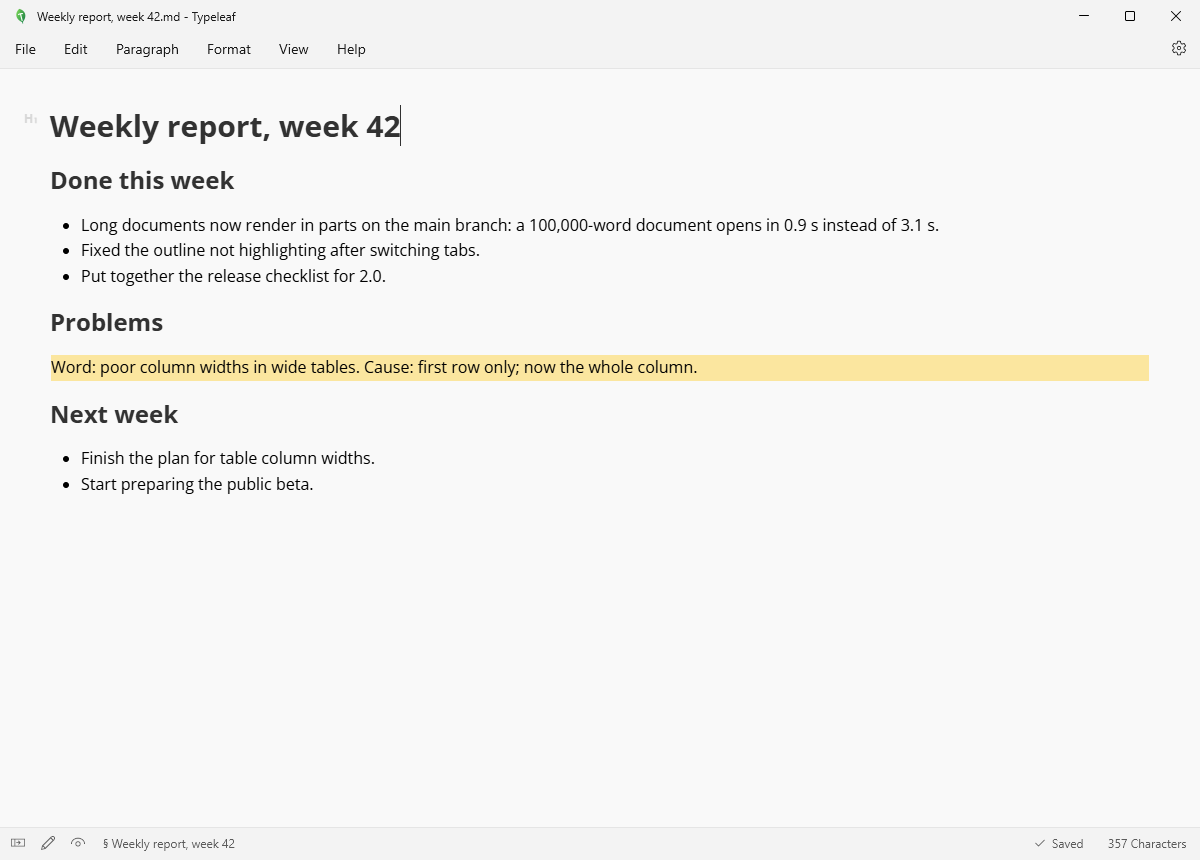 Typeleaf screenshot: Command line and AI